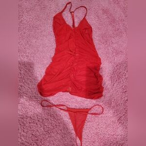 NWOT Mesh Zip Up Lingerie XL
